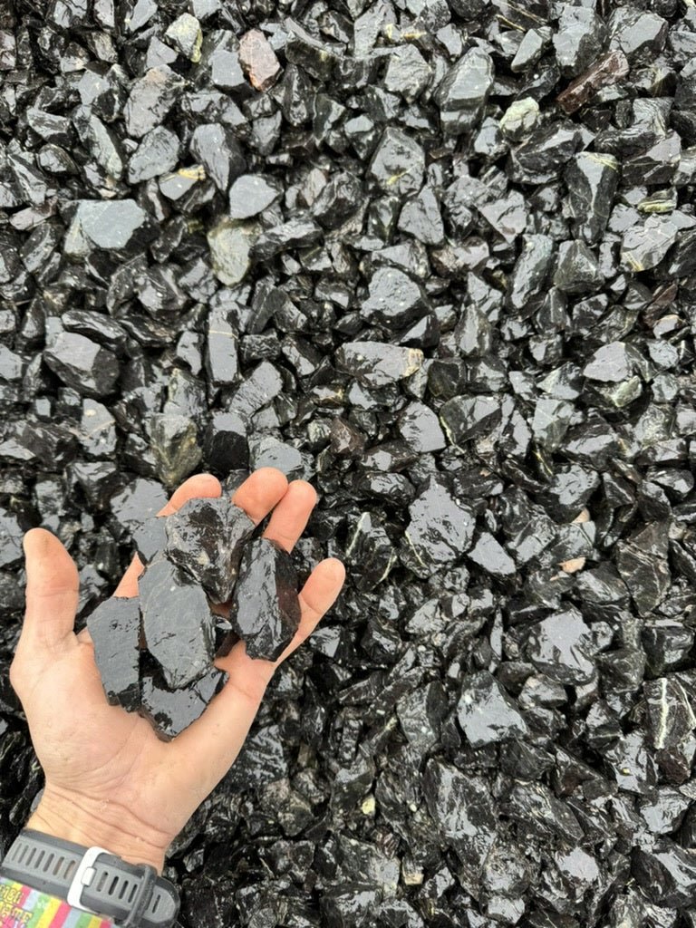 40mm Black Obsidian Rock 