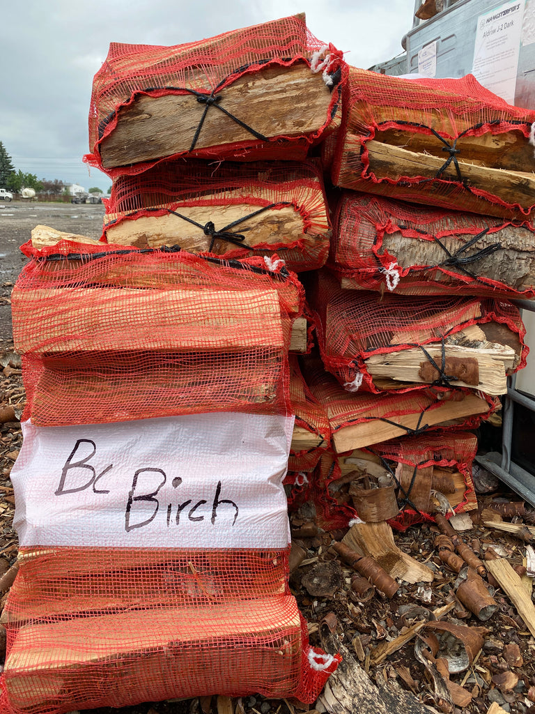 birch firewood bags  