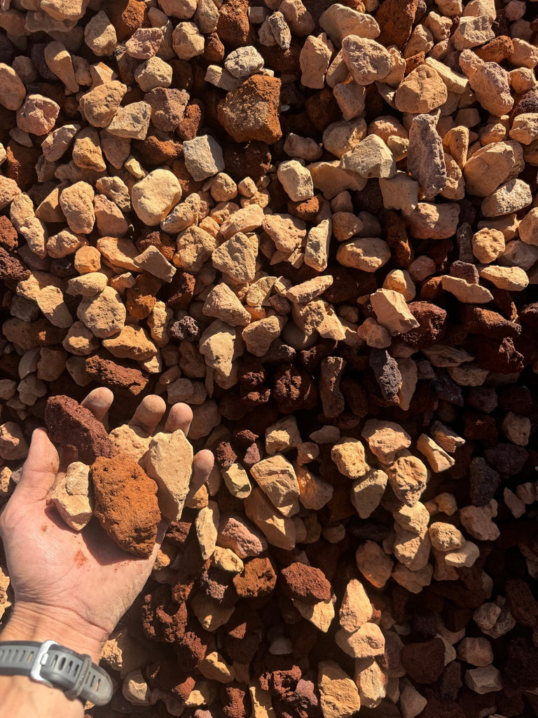 Red Pre Made Rocks Decorative Rock and Stone Calgary - Bulk Direct Landscape Supply