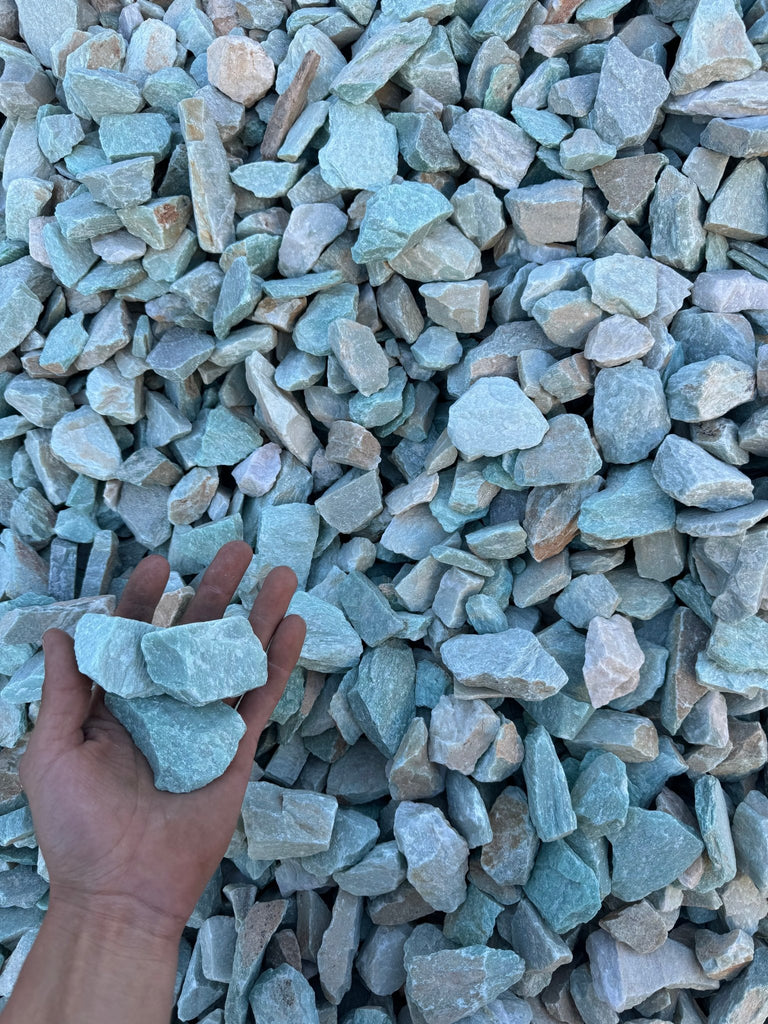 Tea Green Rocks Decorative Rock and Stone Calgary - Bulk Direct Landscape Supply