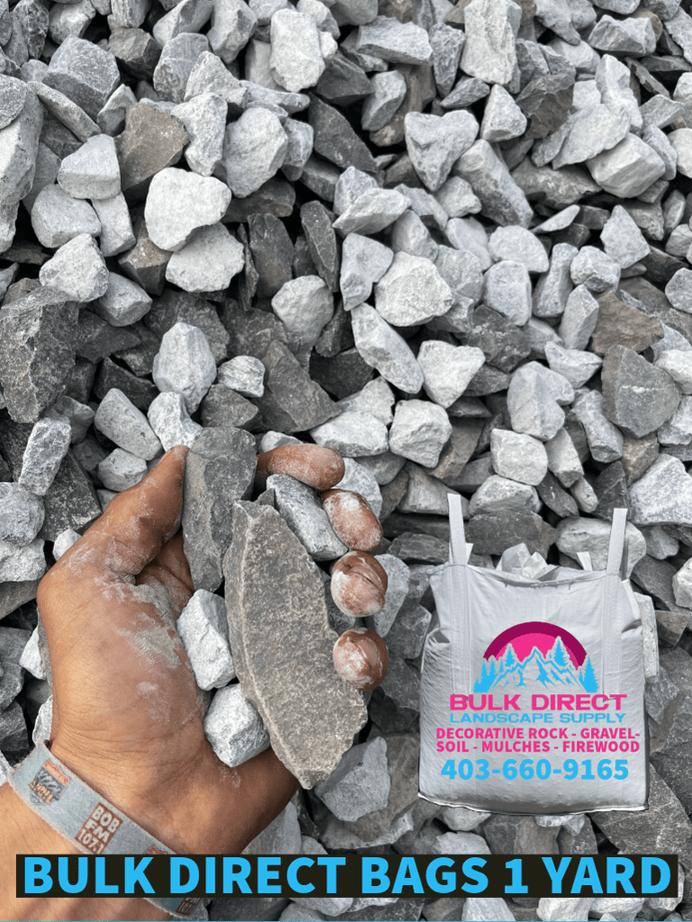 40MM Rundle And Limestone Rock Mix 1 Yard Bag 